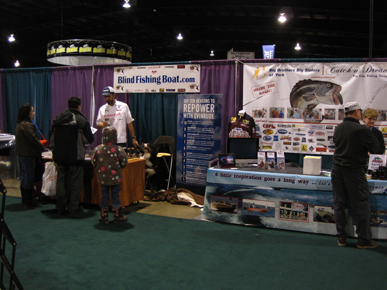 Toronto Spring Fishing and Boat Show 2010  Blind Fishing Boat