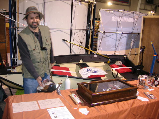 Lawrence and Maestro behind the display table