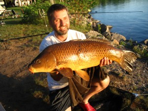 Photo of Lawrence with 25lb Carp Photo of Lawrence with 25lb Carp