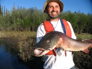 Photo of the Pike’s open mouth