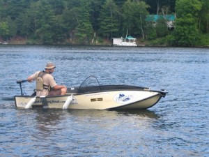 On the open water in the Porta-Bote