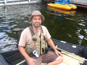 Lawrence in the back of the Porta-Bote