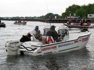 Photo of the Blind Fishing Boat team