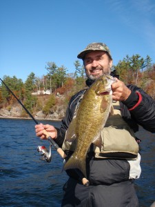 Photo of Lawrence with 3lb 14oz Smallmouth Bass